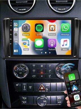 Mercedes ML GL Car Stereo CarPlay Android Auto 9” Touchscreen GPS
